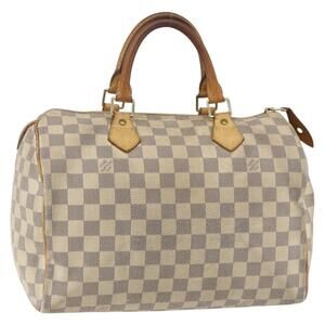 LOUIS VUITTON Damier Azur Speedy 30 Hand Bag N41533 LV Auth 157725